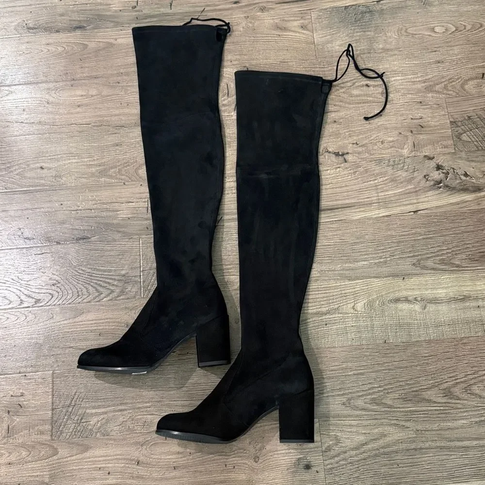 Stuart Weitzman Tieland black over Knee High Boots 11.5